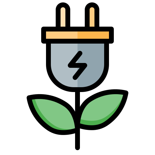 Eco electric Generic Outline Color icon