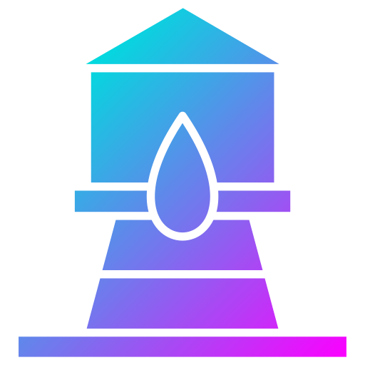 watertoren Generic Flat Gradient icoon