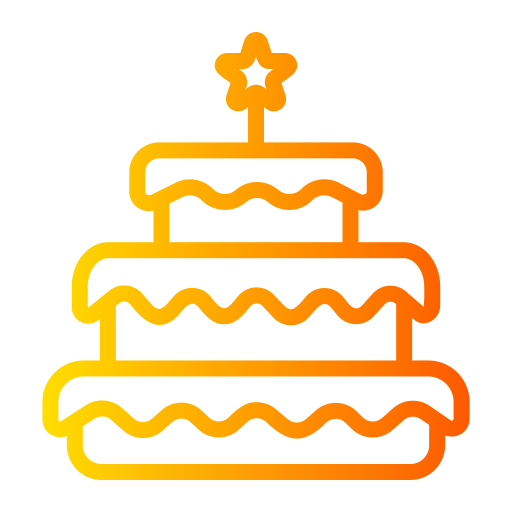 Торт на день рождения Generic Gradient иконка