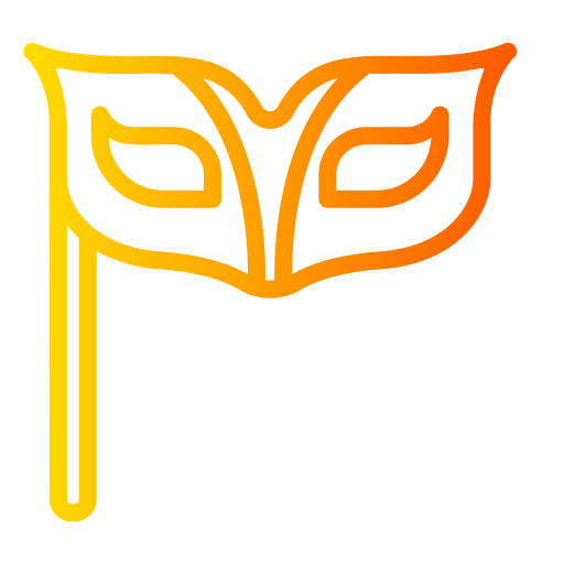 maska karnawałowa Generic Gradient ikona