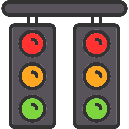 Traffic light Generic Outline Color icon
