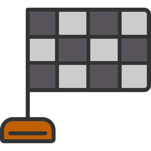 レーシングフラッグ Generic Outline Color icon