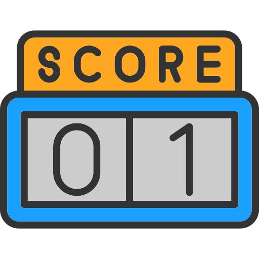Scoreboard Generic Outline Color icon