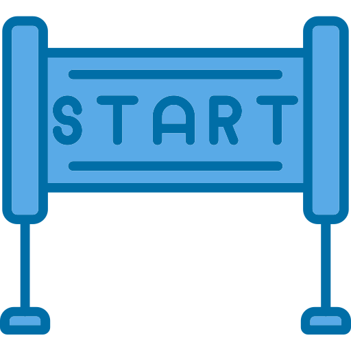 Start line Generic Blue icon