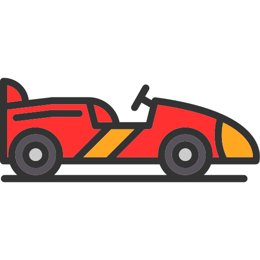 Racing car Generic Outline Color icon