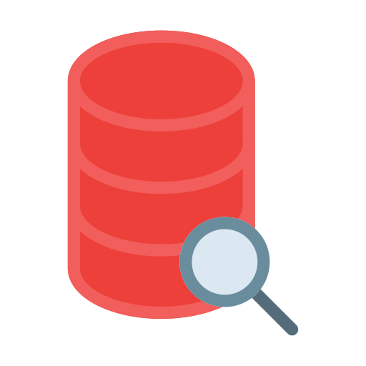 Database Vector Stall Flat icon