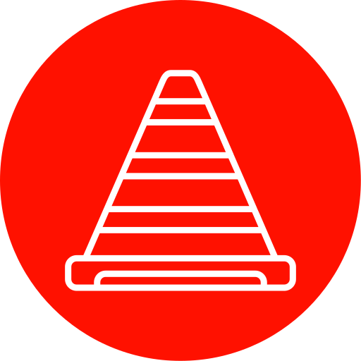 verkeerskegel Generic Flat icoon