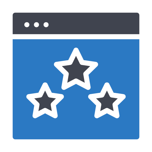 calificación web Generic Blue icono
