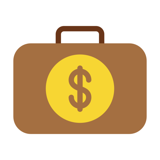 Briefcase Vector Stall Flat icon