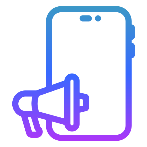 mobiele marketing Generic Gradient icoon
