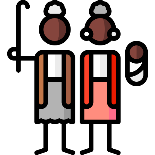 urgroßmutter Puppet Characters Lineal Color icon