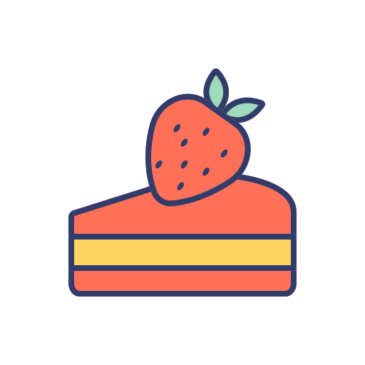 kawałek ciasta Generic Flat ikona