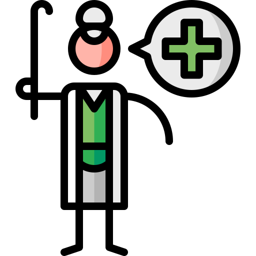geriatrie Puppet Characters Lineal Color icon