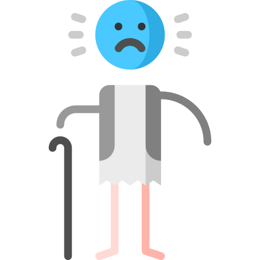 Depression Puppet Characters Flat icon