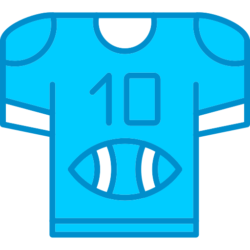 American football Generic Blue icon