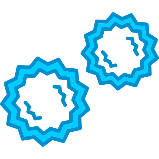 ポンポン Generic Blue icon