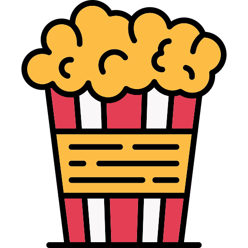 popcorn Generic Outline Color icoon