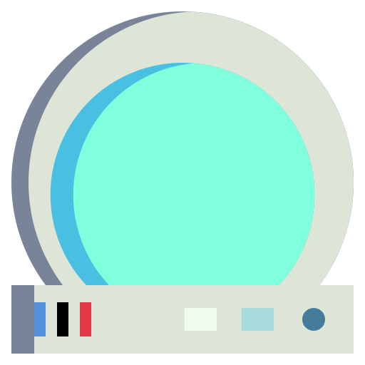 宇宙飛行士のヘルメット Generic Flat icon