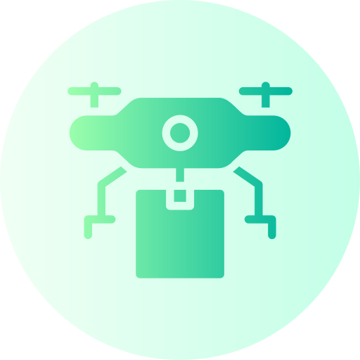 drone-bezorging Generic Flat Gradient icoon