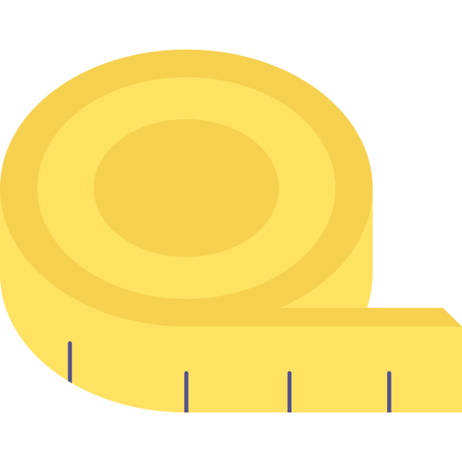cinta métrica Generic Flat icono