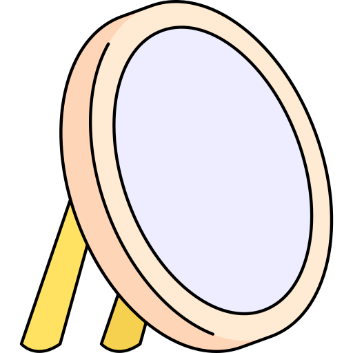 鏡 Generic Thin Outline Color icon
