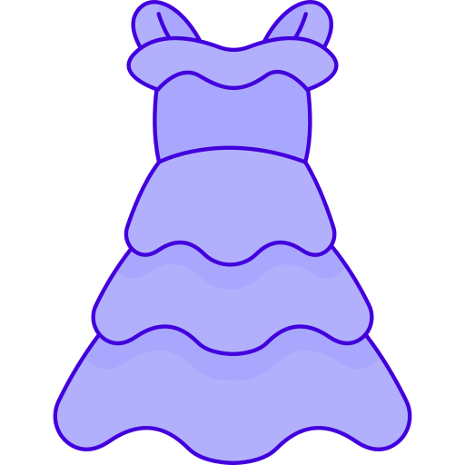 vestido Generic Thin Outline Color icono