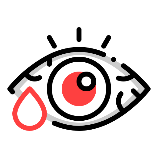 ojo rojo Generic Mixed icono
