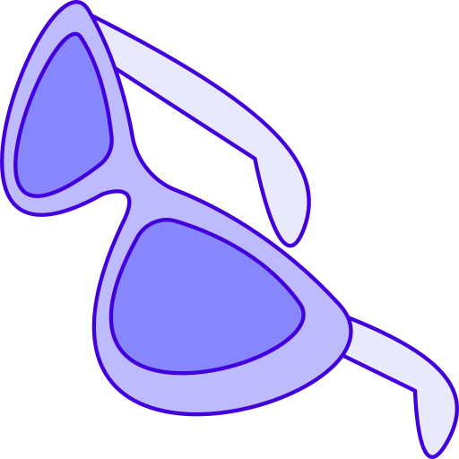 okulary słoneczne Generic Thin Outline Color ikona