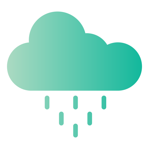 deszczowy Generic Flat Gradient ikona