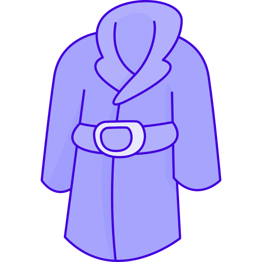 Trench coat Generic Thin Outline Color icon