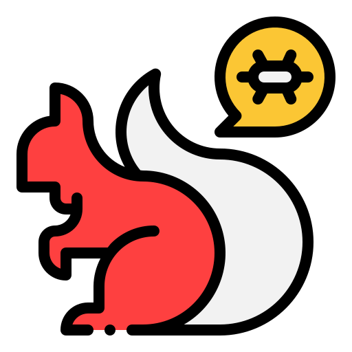 Squirrel Generic Outline Color icon