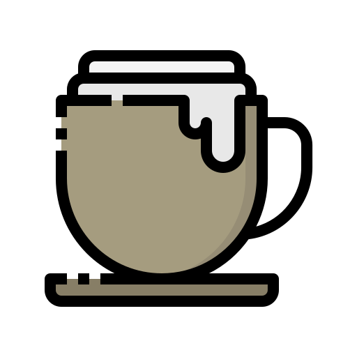 capuchino Generic Outline Color icono