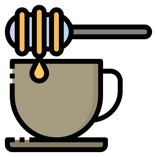 Dispensador de miel Generic Outline Color icono