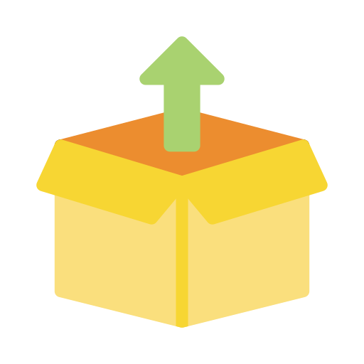 scatola aperta Generic Flat icona