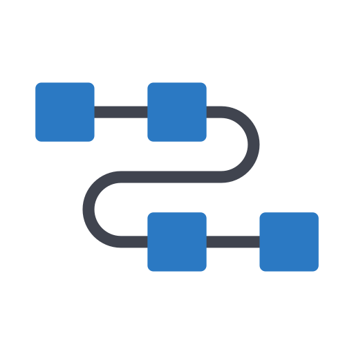 bevoorradingsketen Generic Blue icoon