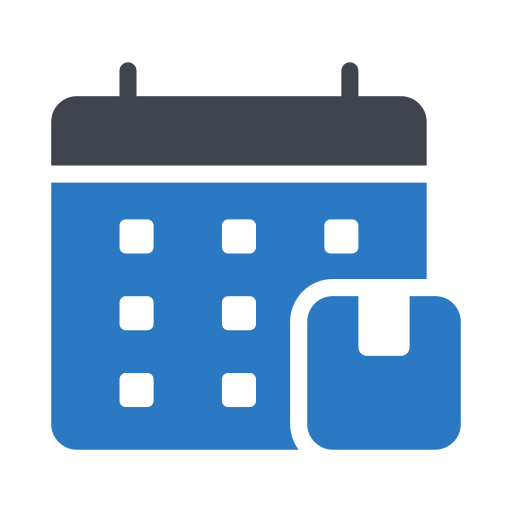 calendrier de livraison Generic Blue Icône