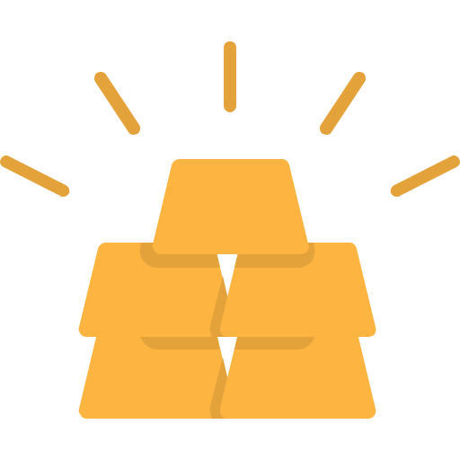 lingots d'or Generic Flat Icône