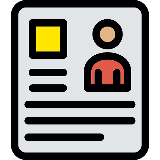 Personal information Generic Outline Color icon