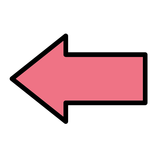 왼쪽 화살표 Generic Outline Color icon