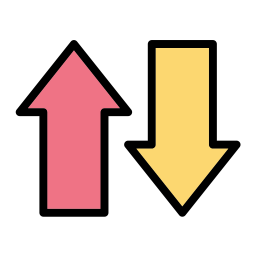 verticaal Generic Outline Color icoon
