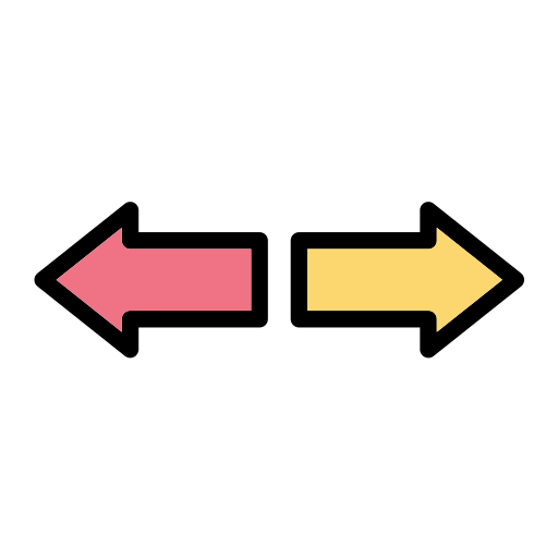 Left right Generic Outline Color icon