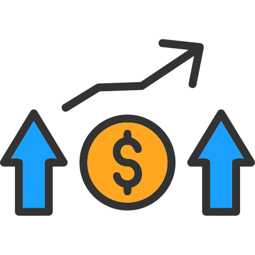 Financial profit Generic Outline Color icon