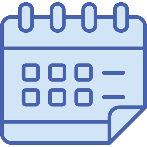 Calendar Generic Blue icon