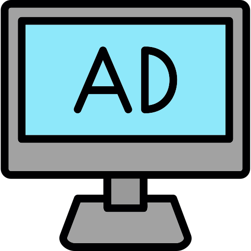 Ad Generic Outline Color icon