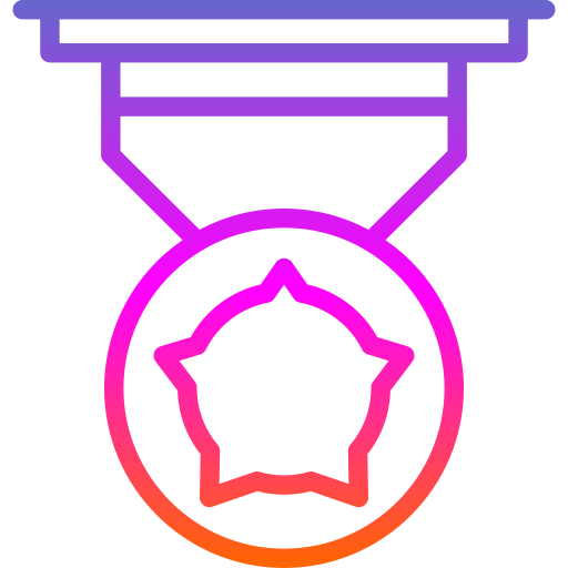 medalla de oro Generic Gradient icono