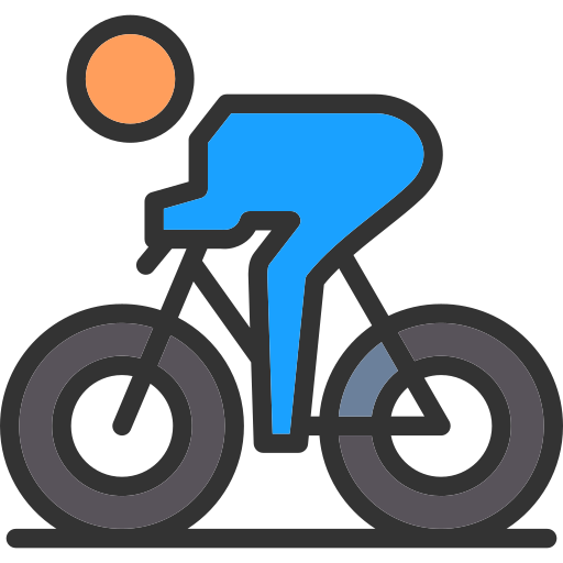 Катание на велосипеде Generic Outline Color иконка