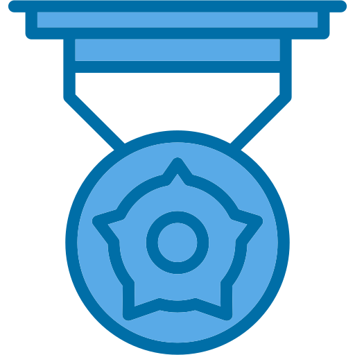 medaglia di bronzo Generic Blue icona