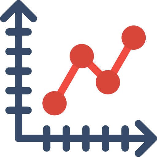 Line graph Generic Flat icon