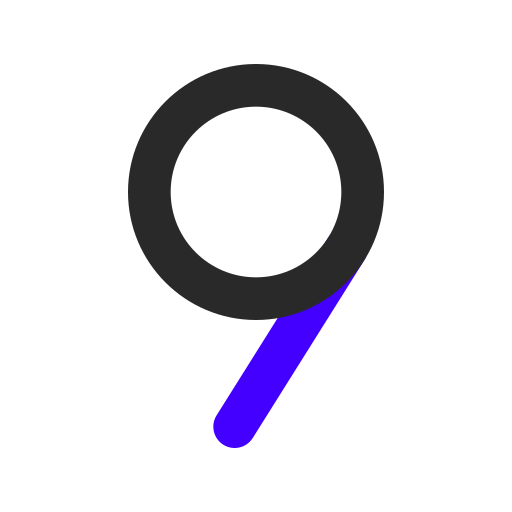 nummer 9 Generic Outline Color icoon