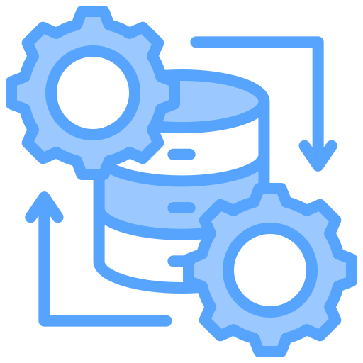 Обработка данных Generic Blue иконка